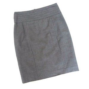 H&M Gray Crosshatch Pattern Pencil Skirt NWOT